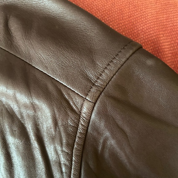 Ralph Lauren Men's Dark Brown Leather Jacket - Picture 4 of 8